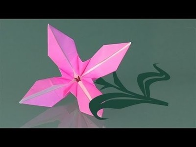 Une fleur in papier, comment faire origami