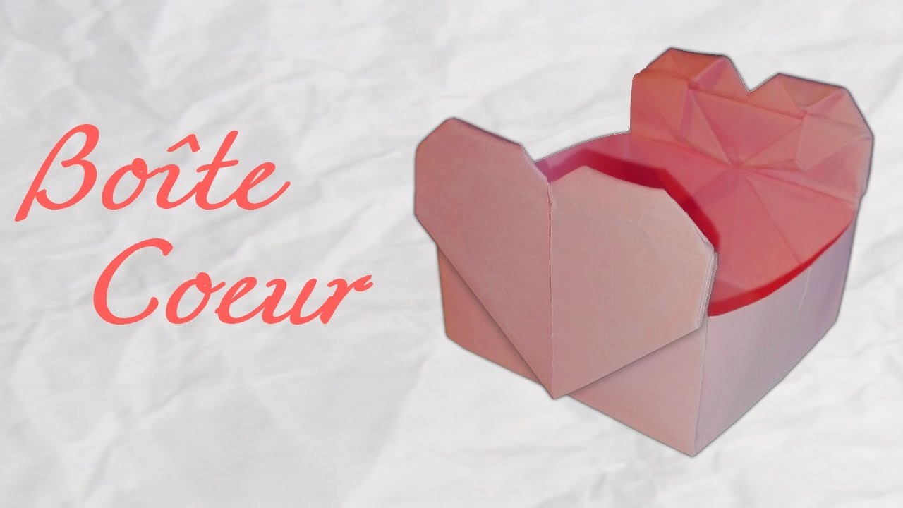Origami ! Boite coeur en papier [HD]