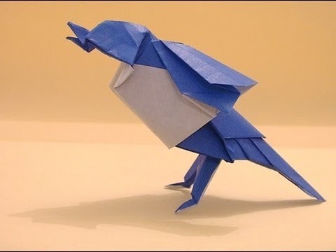Origami facile: l'oiseau qui bat des ailes.