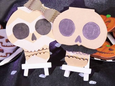 DIY Halloween invitations Squelette