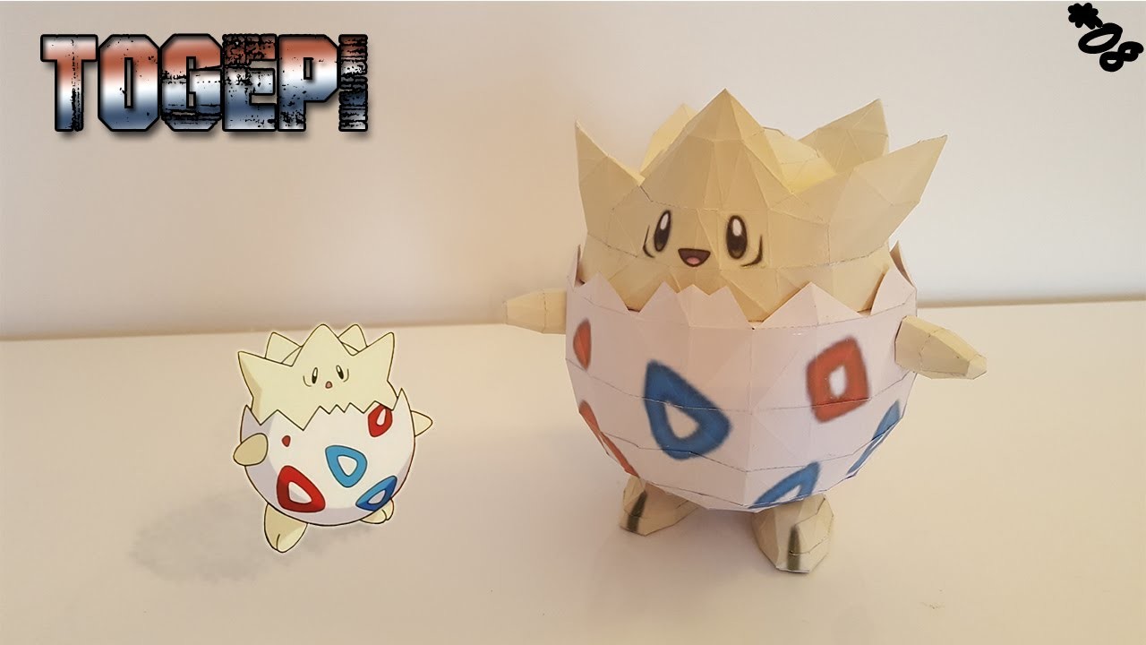 Papercraft - Togepi ! Construis ton Pokémon 3D en papier !!