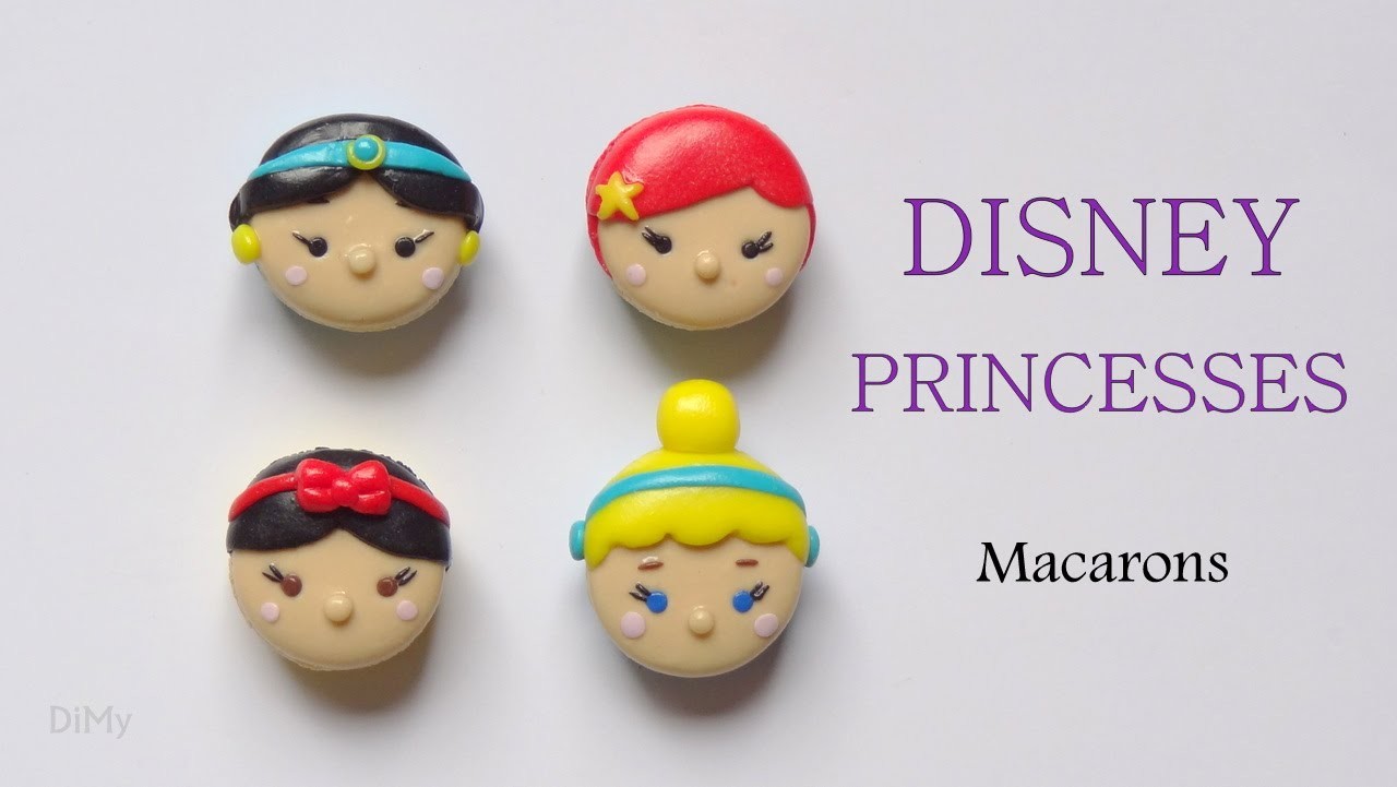 [Stop Motion] Disney Princesses Macarons. Tutoriel Fimo