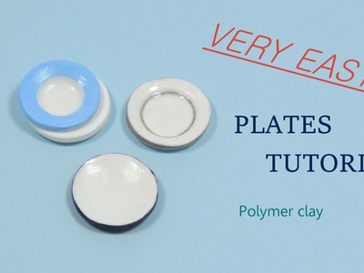 [Stop Motion] Very Easy Plates Tutorial. Tuto Fimo Assiettes Très Facile