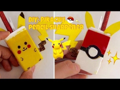 DIY: taille crayon pikachu. DIY: pikachu pencil sharpener