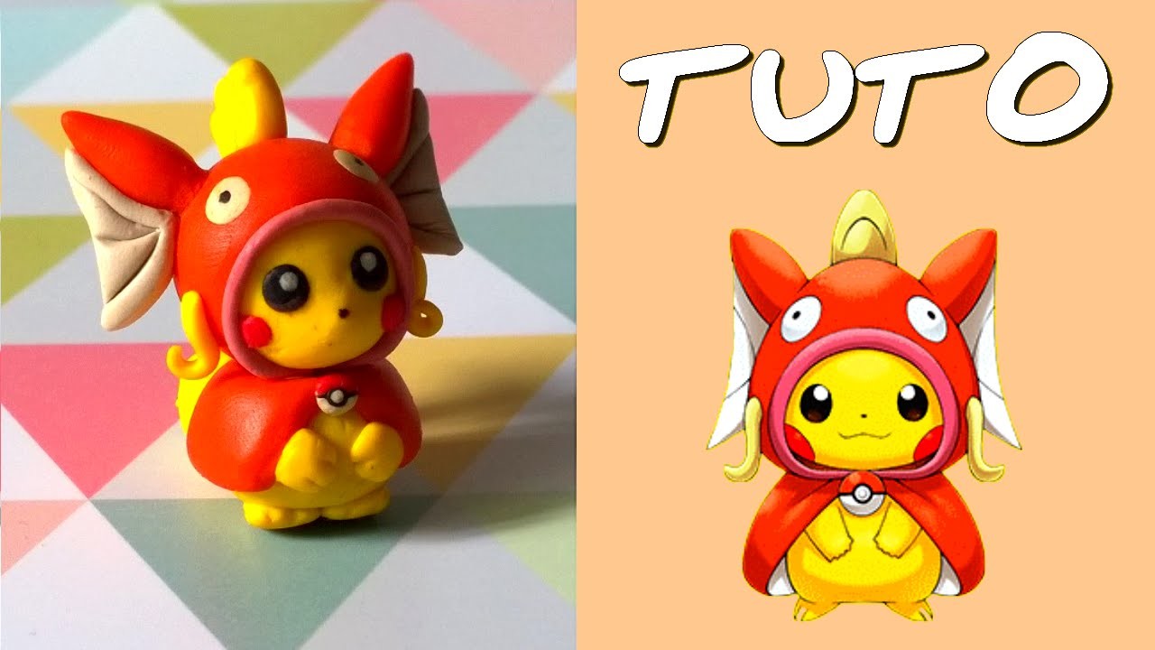 TUTO FIMO | Pikachu cosplay Magicarpe. Magikarp (de Pokémon)