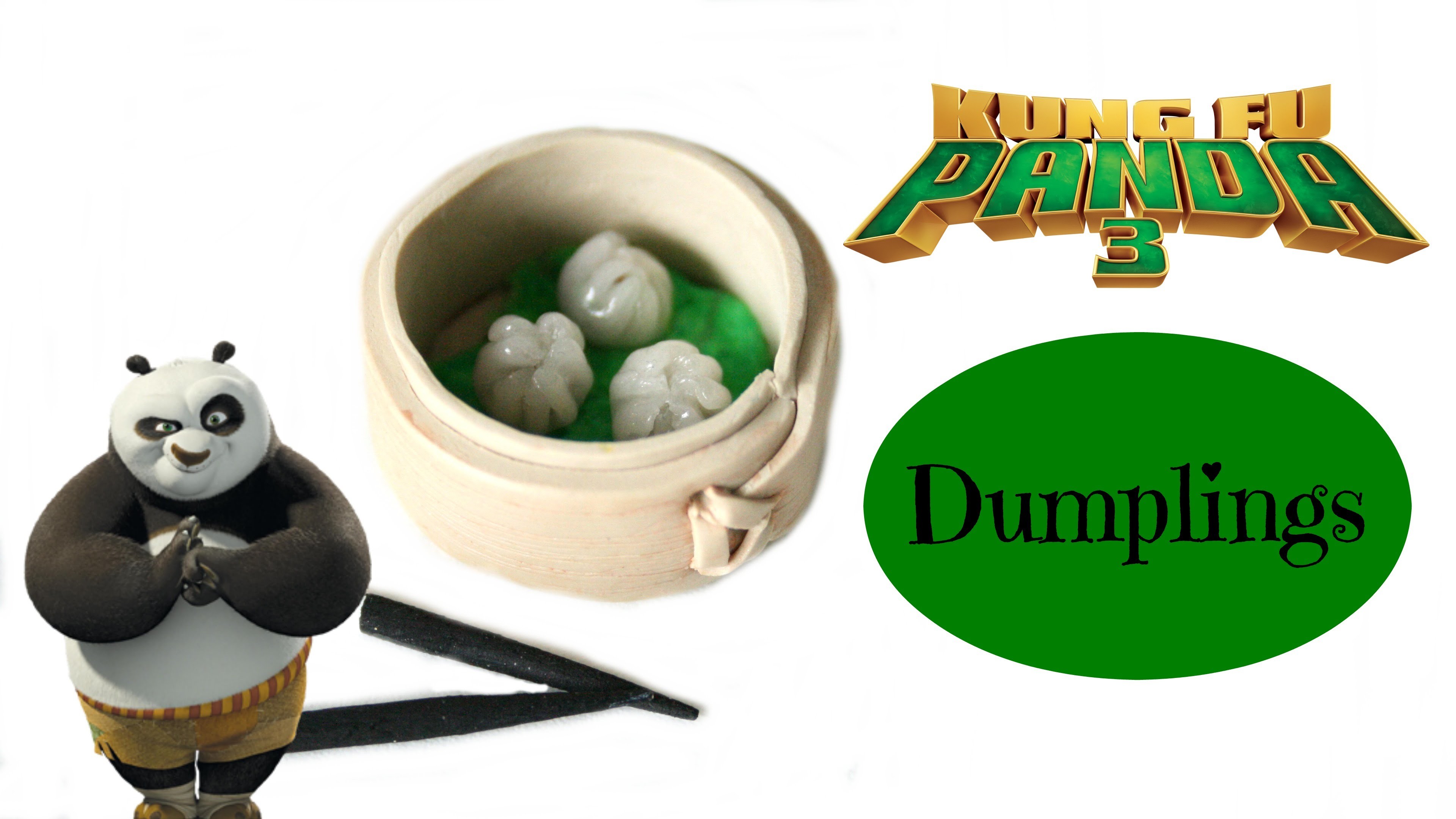 (TUTO) Kung Fu Panda 3 Dumplings Fimo Polymer Clay