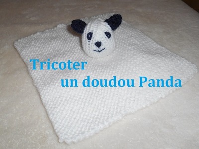 Tricoter un doudou panda