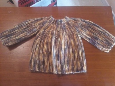 Tuto tricot layette : tricoter une jolie brassière pour bébé .