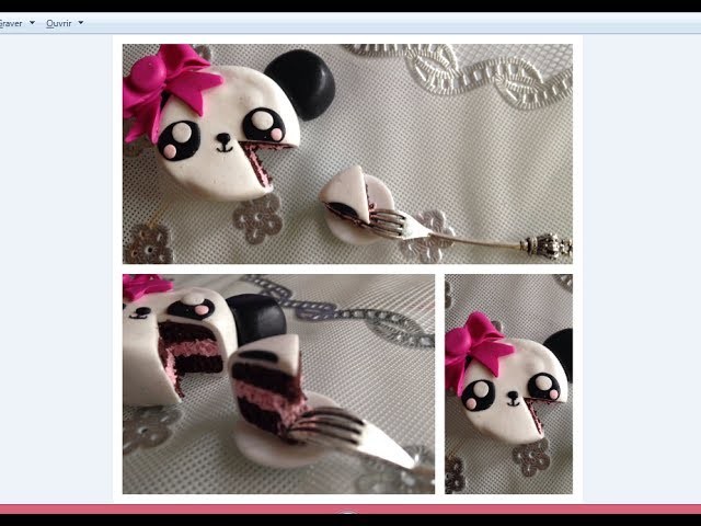 [TUTO FIMO] Gâteau Panda ! ♥