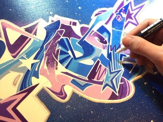 Alex Graffiti Canvas. Graff sur toile Wildstyle [HD]