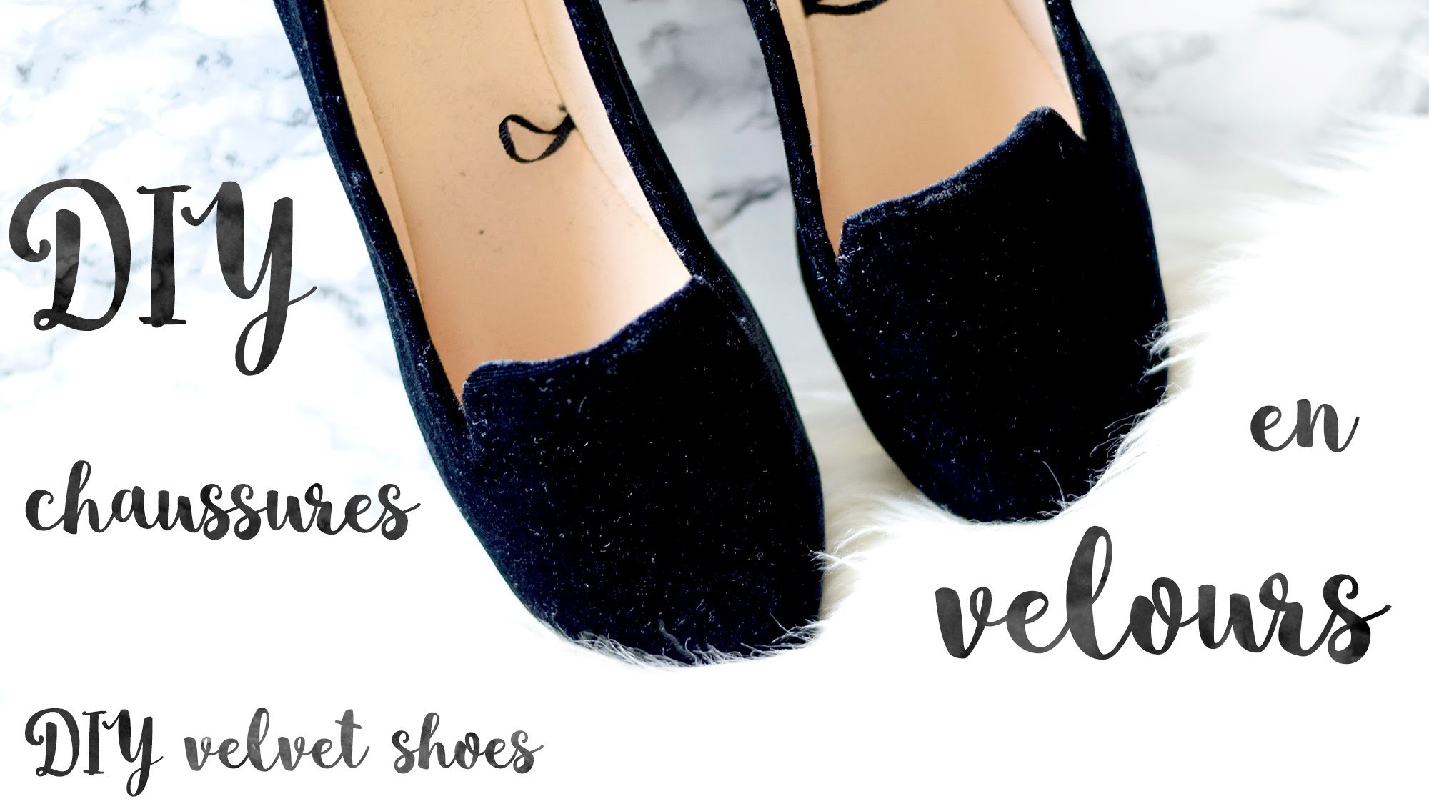 DIY chaussures en velours. DIY velvet shoes