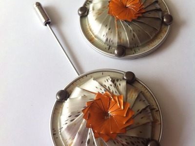 DIY Nespresso:Comment-faire un pendentif ou broche tourbillon fleur