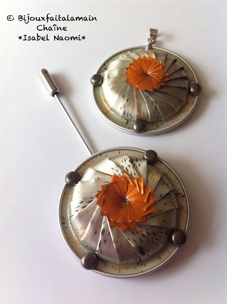 DIY Nespresso:Comment-faire un pendentif ou broche tourbillon fleur