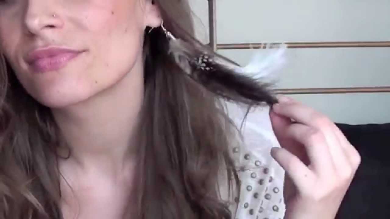 Réaliser une Boucle d'oreilles en Plume (version 1) : native style.feather earrings