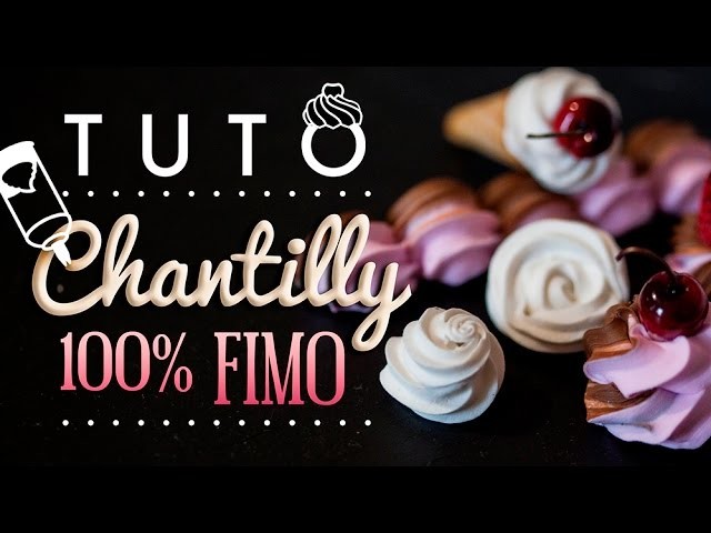 [TUTO] Chantilly 100% FIMO + Chantilly Bicolore - PolymerClay Wipped Cream