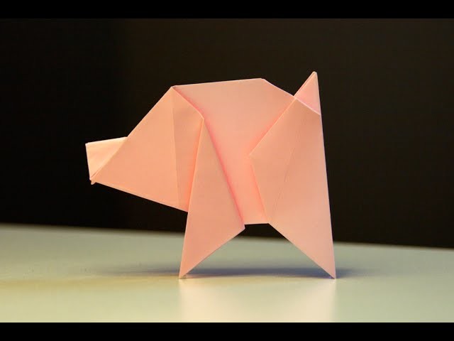 Origami - Porcelet - Pig [Senbazuru]