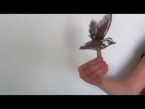 Oiseau en papier qui vole : bricolage