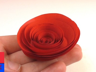 Bricoler une rose rouge en papier | Rose en papier simple et rapide à faire pour la Saint-Valentin