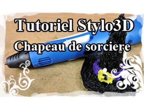 DIY : 3D pen. Stylo 3D Tutoriel N°10 : Chapeau de  sorcière