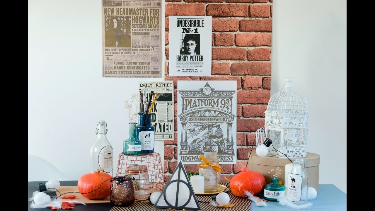 DIY HARRY POTTER. The enchanted table