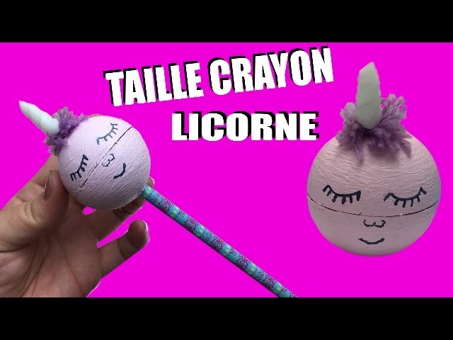 DIY | Taille crayon licorne 