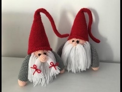 Gnome de Noël Amigurumi crochet (papa).Christmas Gnome (english subtitle)