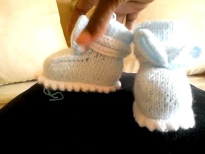 Chouette bottes au crochet pour bébé 