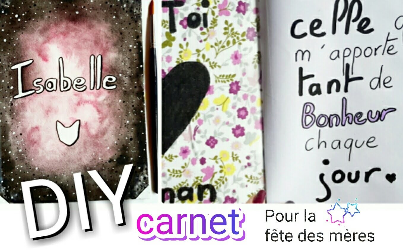 DIY carnet pour la fête des mères ! 