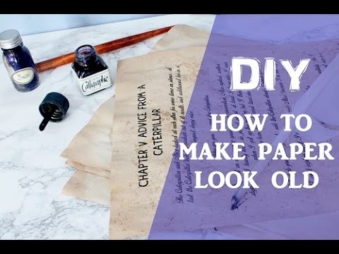 How to make Paper Look Old. DIY Papier Vieilli