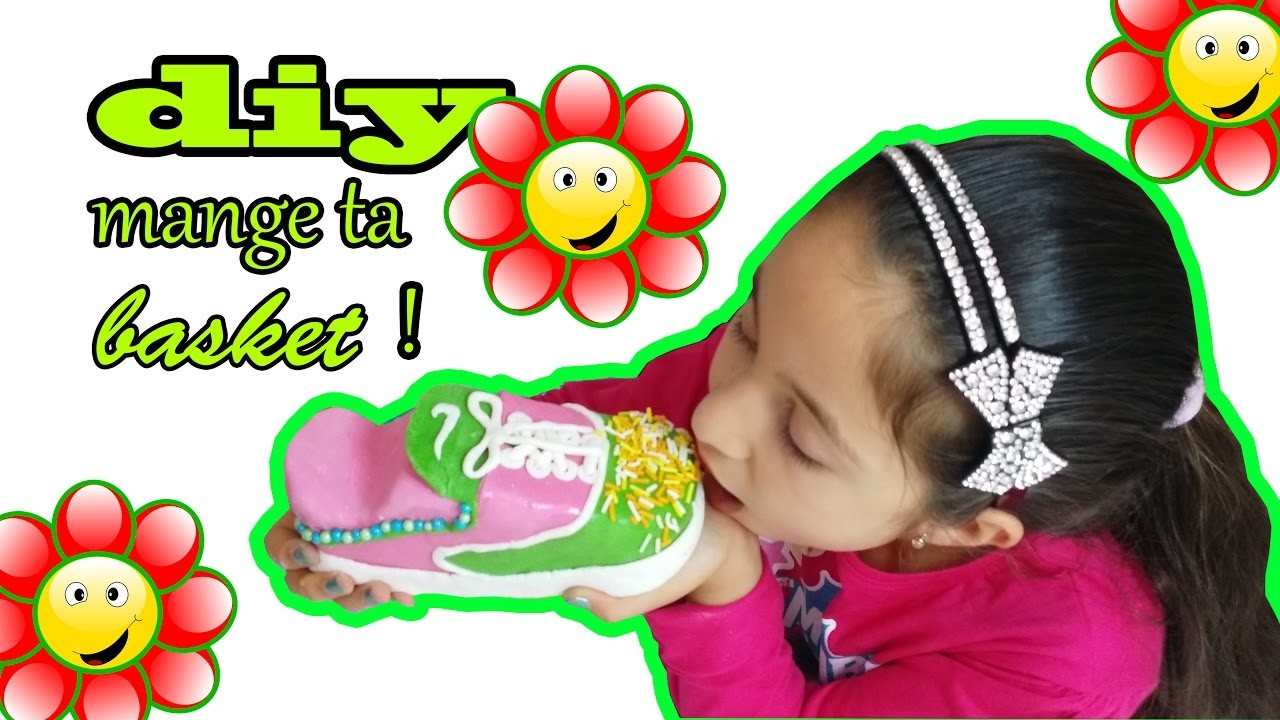 DIY.BASKET MANGEABLE!COMMENT FAIRE.HOW TO MAKE THE SHOES COMESTIBLE.