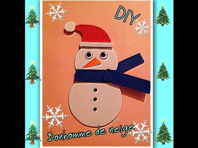 DIY décoration de noël 2016 réaliser des bonhommes de neige facile