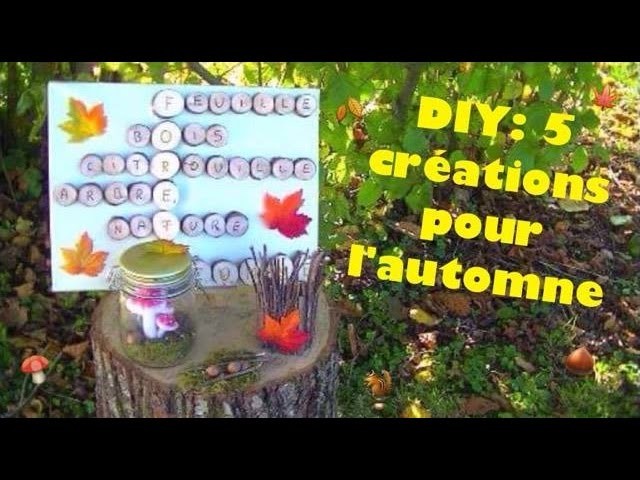 DIY: 5 créations pour l'automne 