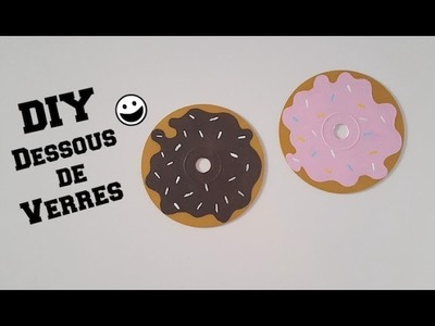 DIY Dessous de Verres Donuts avec un CD
