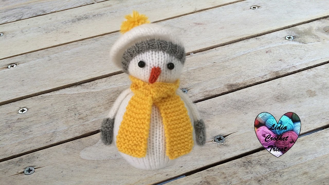 Bonhomme de neige tricot 1.2. Knitting Snowman 1.2 (english subtitles)