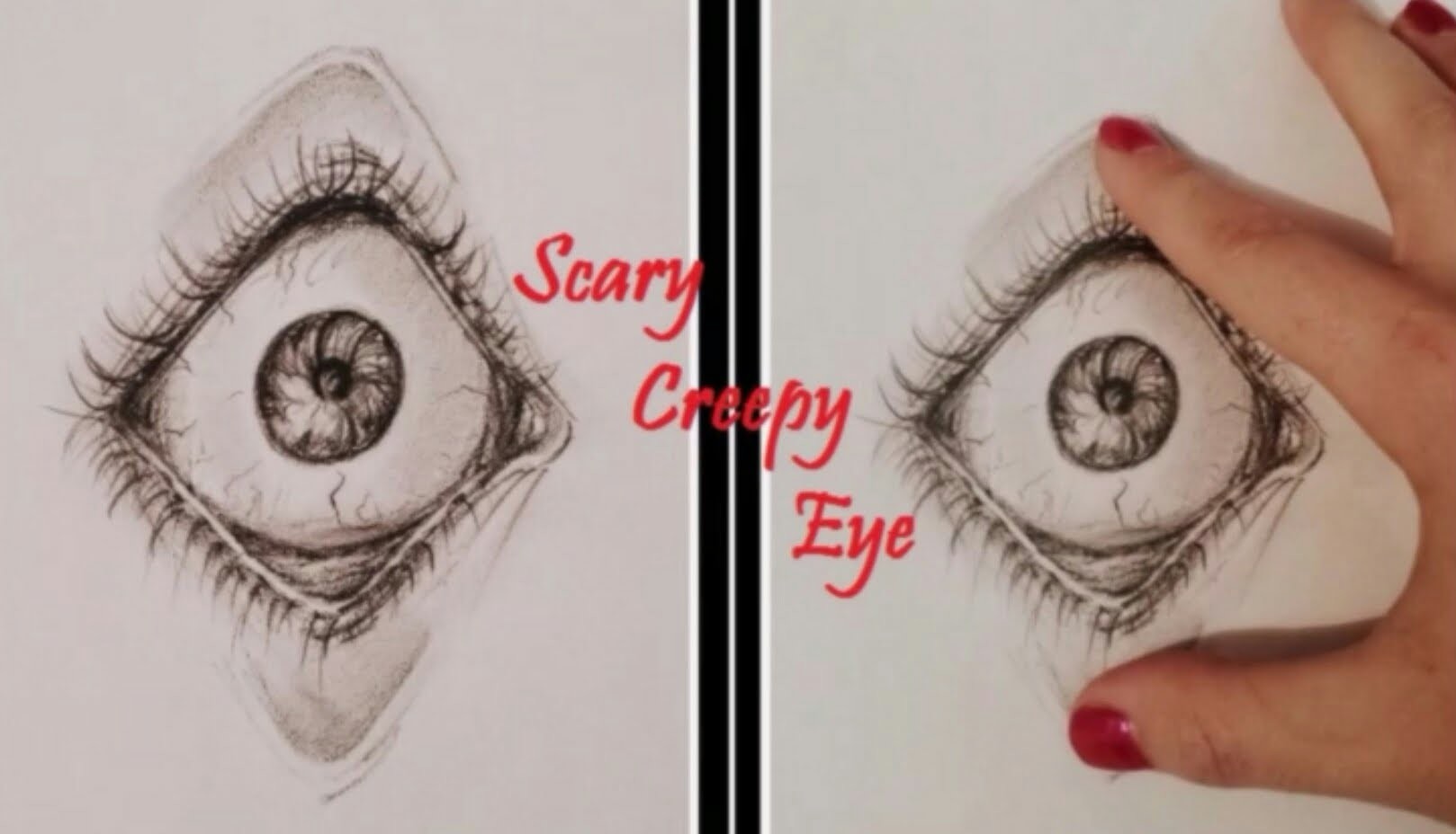 Draw With Me | Scary creepy eye - 3D Art