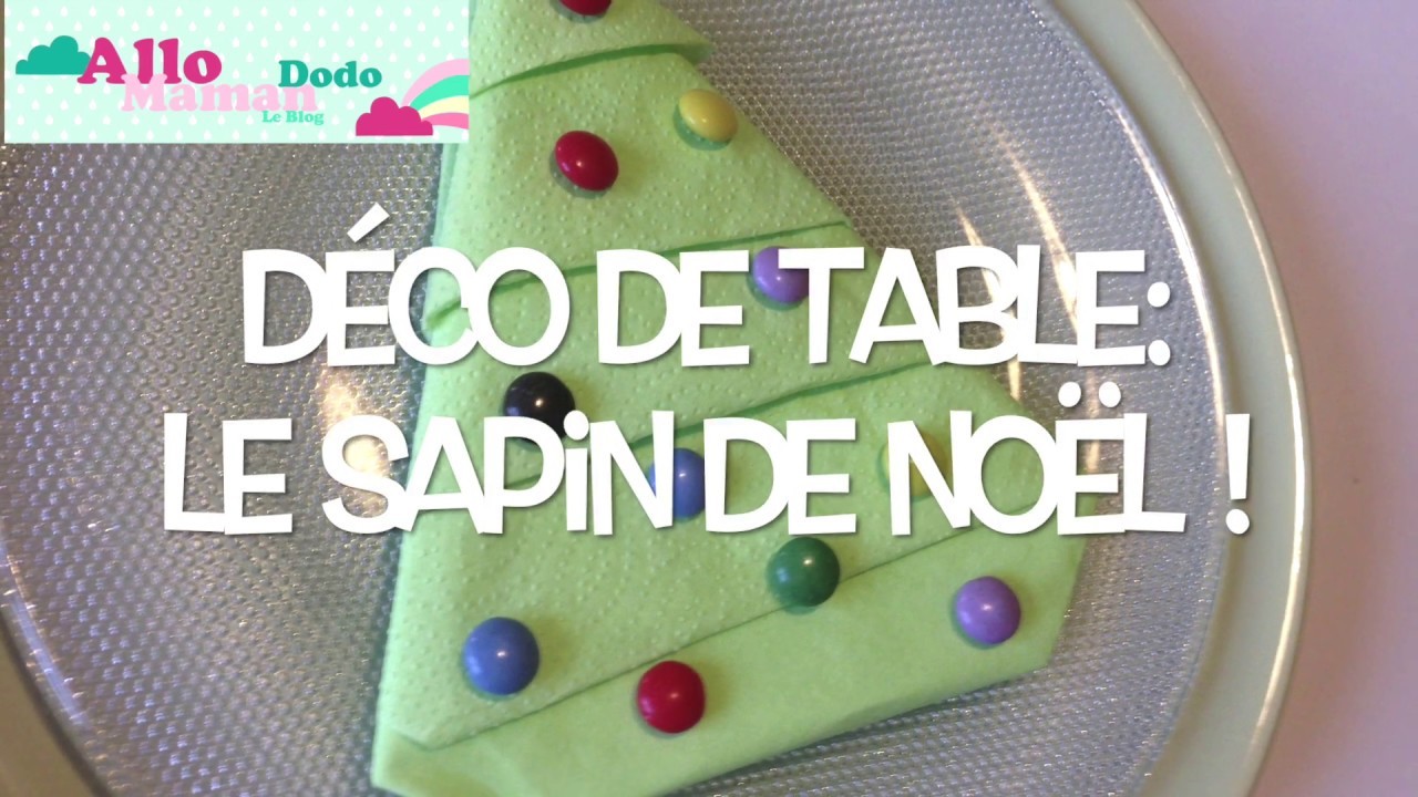 Table de Noël pour Enfants: Fabriquez un Sapin en Serviette! (Tuto DIY)