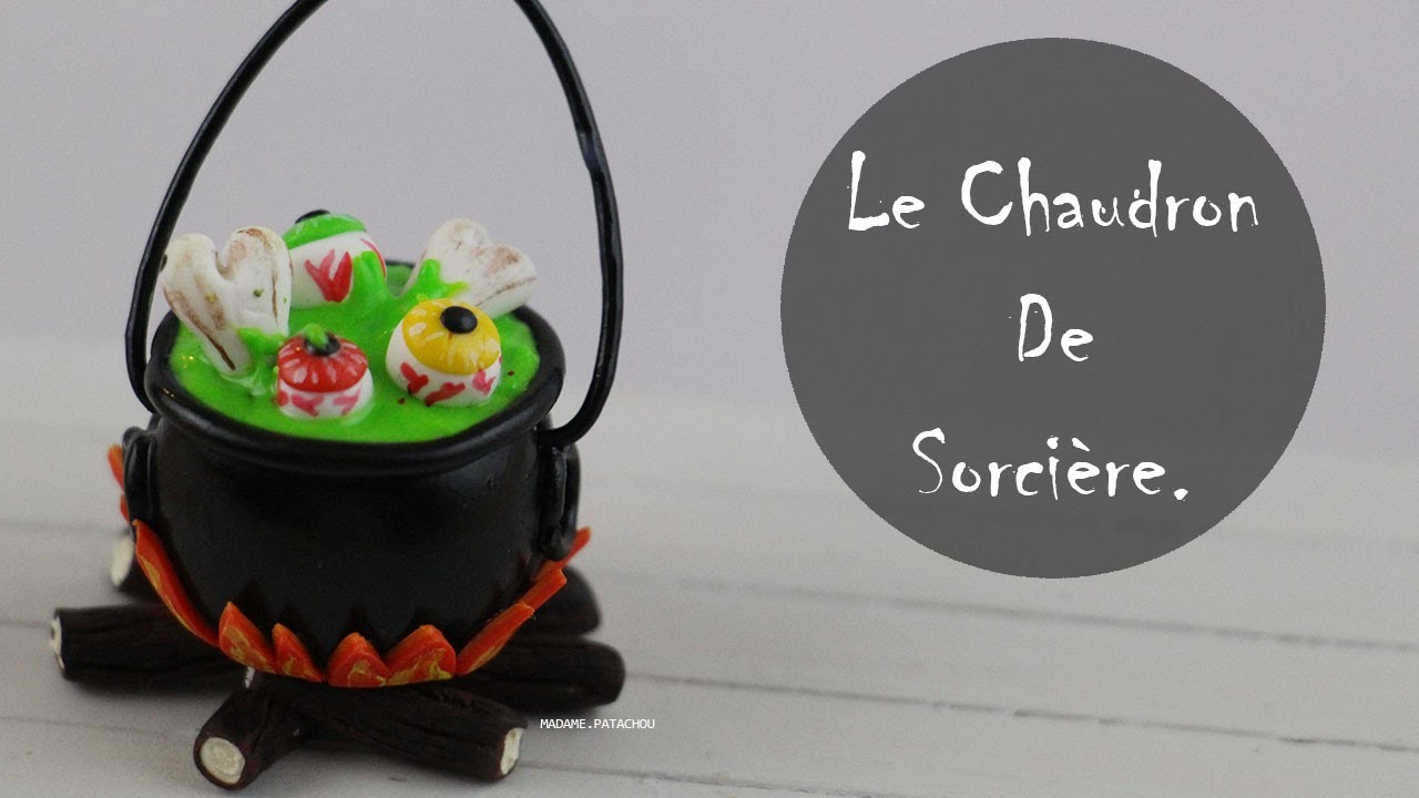Halloween: Chaudron De Sorcière (Pâte Polymère).