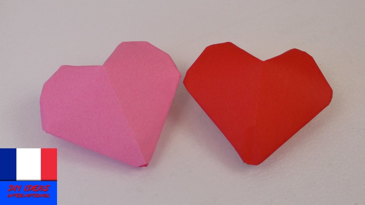 Cœur 3D Origami | Petits cœurs à gonfler | Simple & mignon | Saint Valentin