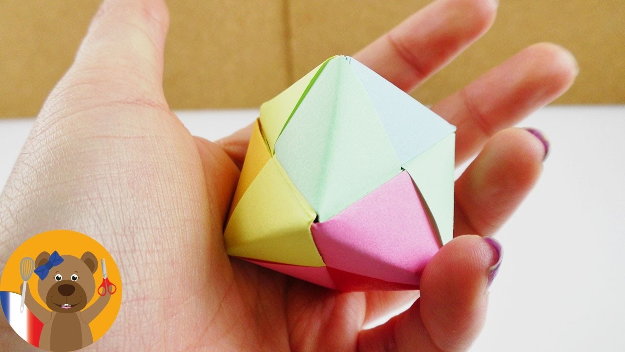 Cube multicolore à faire soi-même | Instructions de pliage pour enfants | simple & très joli