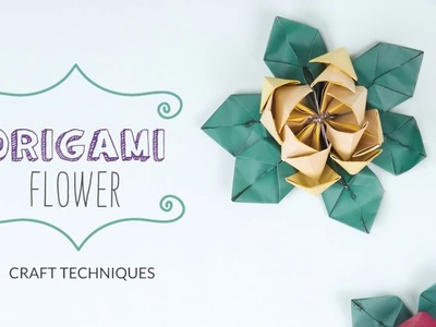 Comment réaliser une fleur en origami