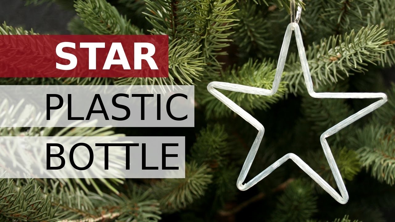 Etoiles de Noël avec des bouteilles en plastique,  Etoiles de Noël DIY, Décoration Noël, Recycler