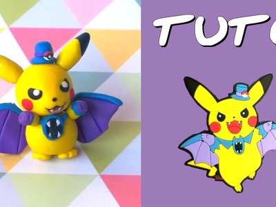 TUTO FIMO | Pikachu cosplay Nosferalto. Golbat (SPÉCIAL HALLOWEEN)