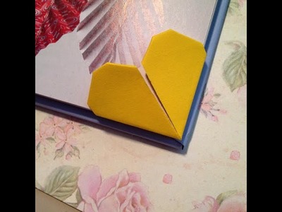 Origami :Marque page coeur