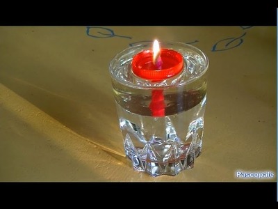 Fabriquer des bougies avec de l'huile et de l'eau