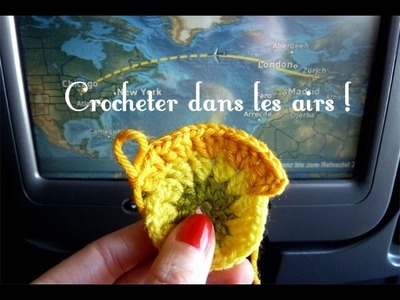 Crochet dans l'avion - Vol Zurich Chicago