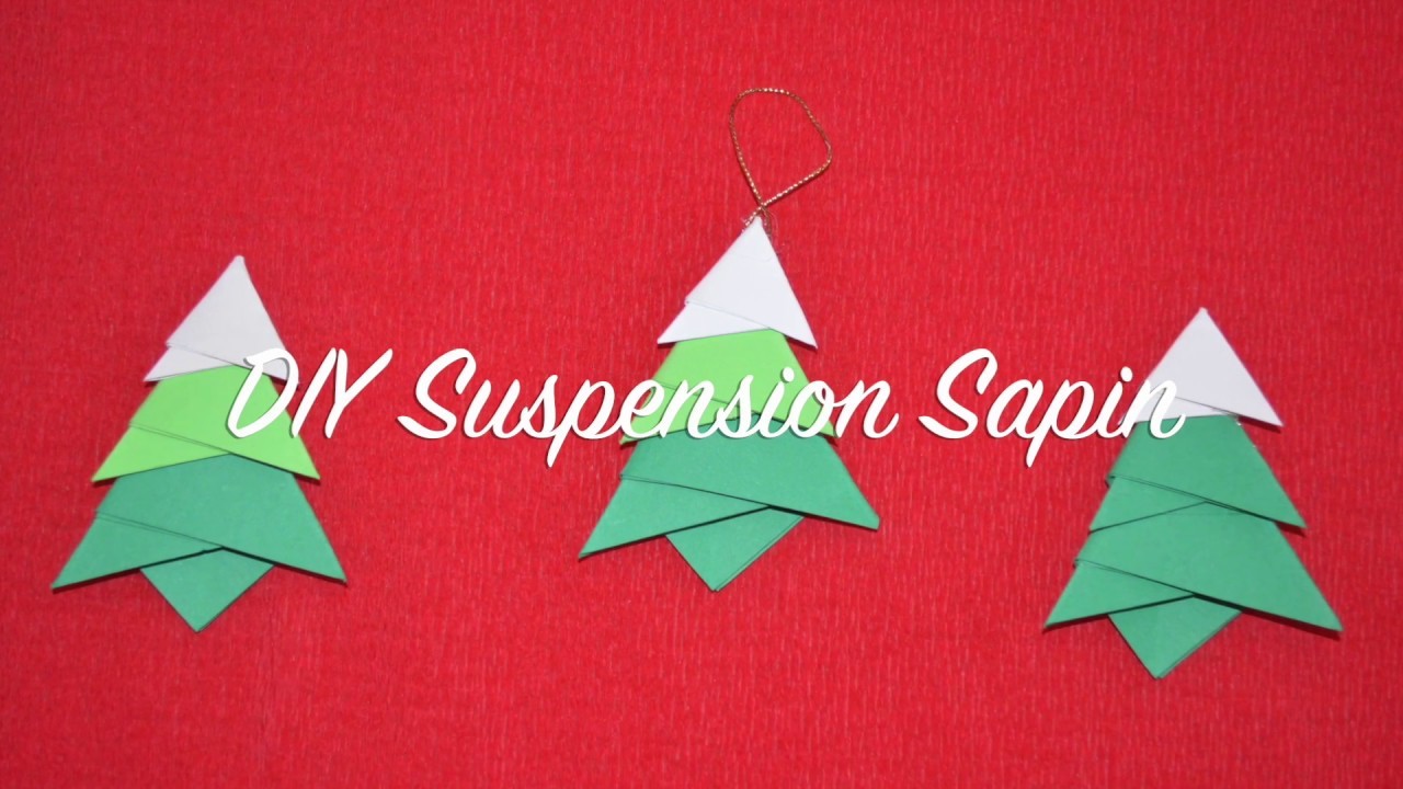 DIY Suspension sapin - Noël