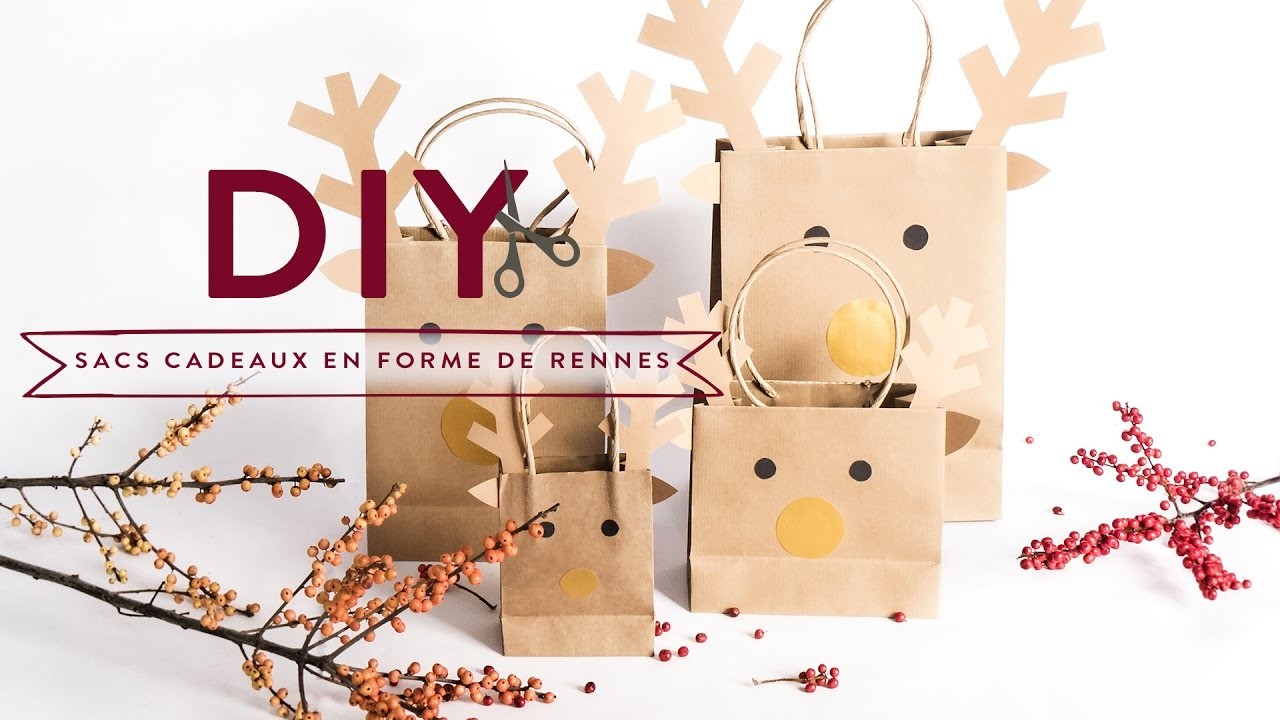 Sacs cadeaux en forme de rennes - DIY Westwing France