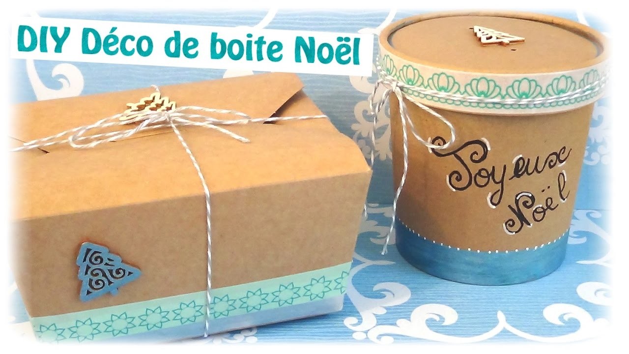 { DIY } Boite cadeaux Noël