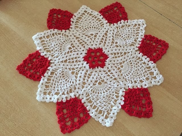 Tuto napperon au crochet spécial gaucher 2.2