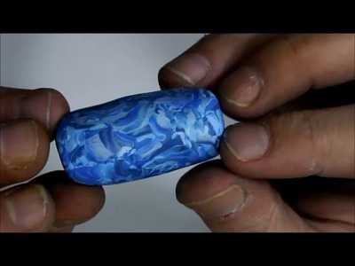 0069 - Vidéo Tuto - Ma technique du Presse-ail pour l'effet marbré (Parure Bleue Marbrée) - FIMO PRO